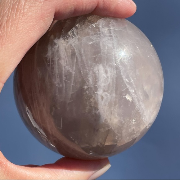 Blue Rose Quartz Sphere - Picture 10 of 16